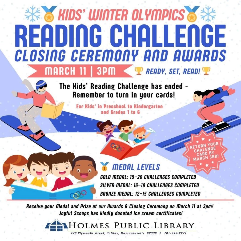 Kids Winter Olympics Reading Challenge March