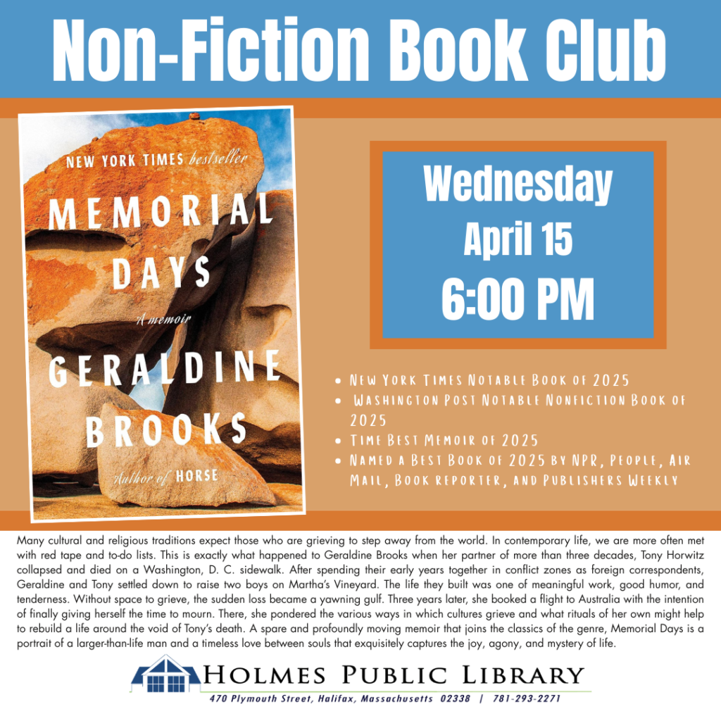 Non-Fiction Book Club Social April 26