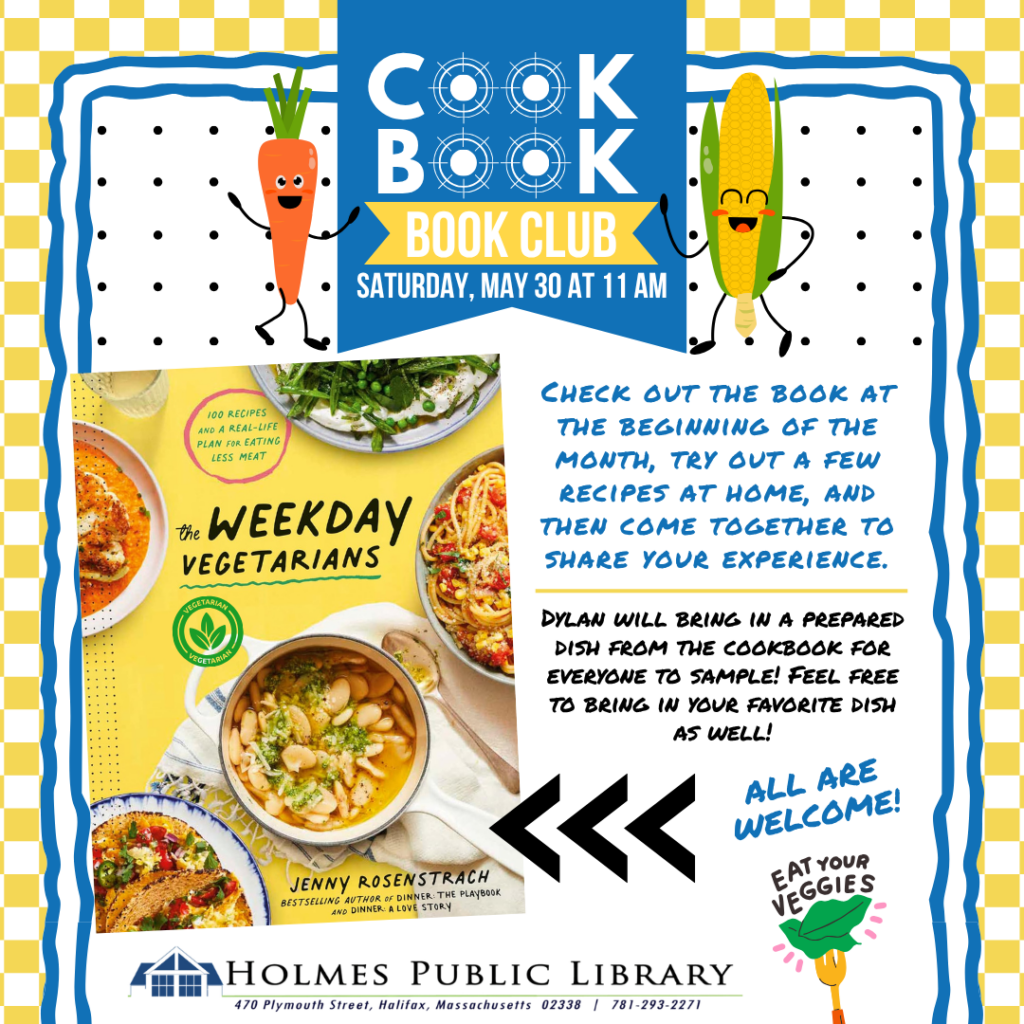 Cookbook Book Club Social May 26