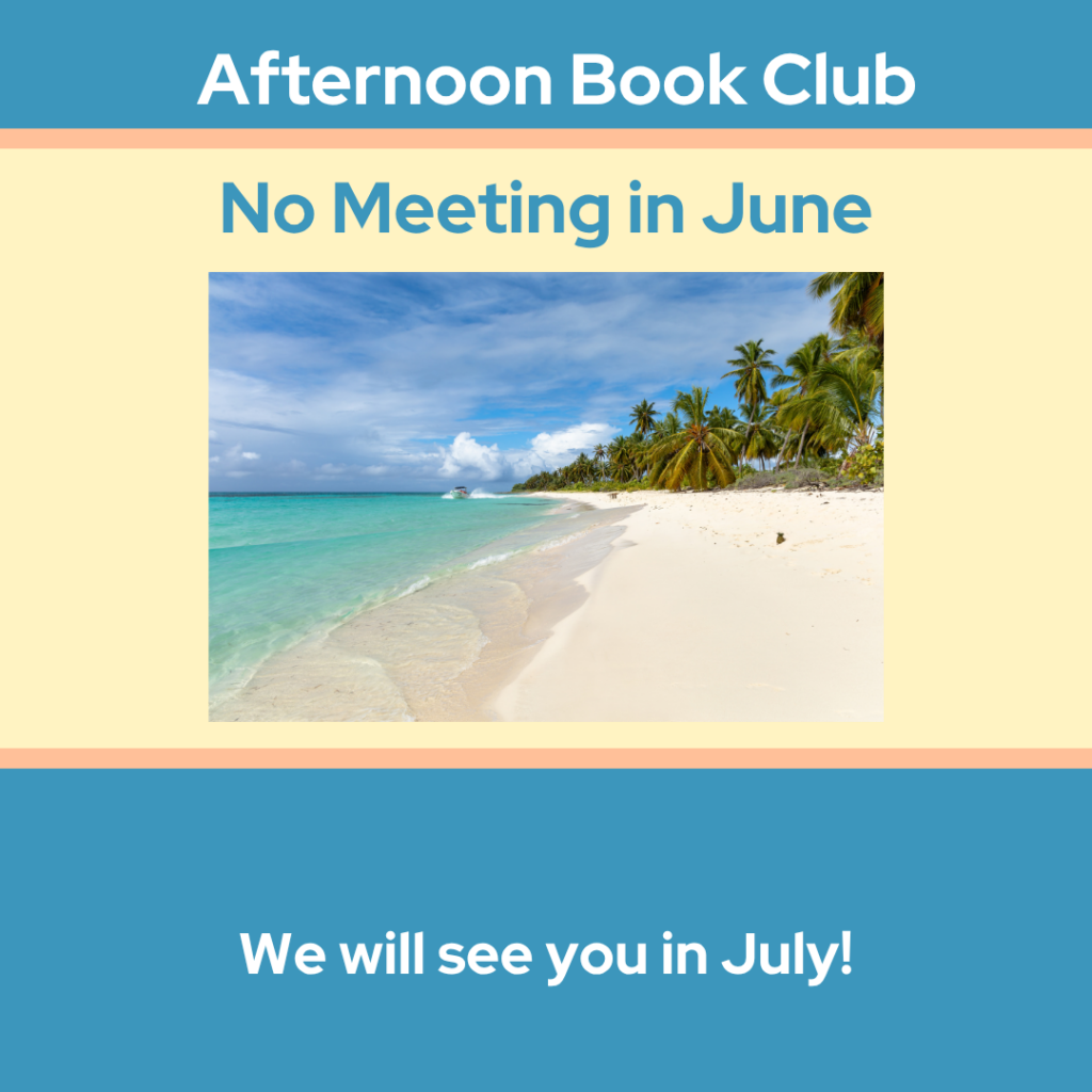 Afternoon Book Club Flyer June 2026